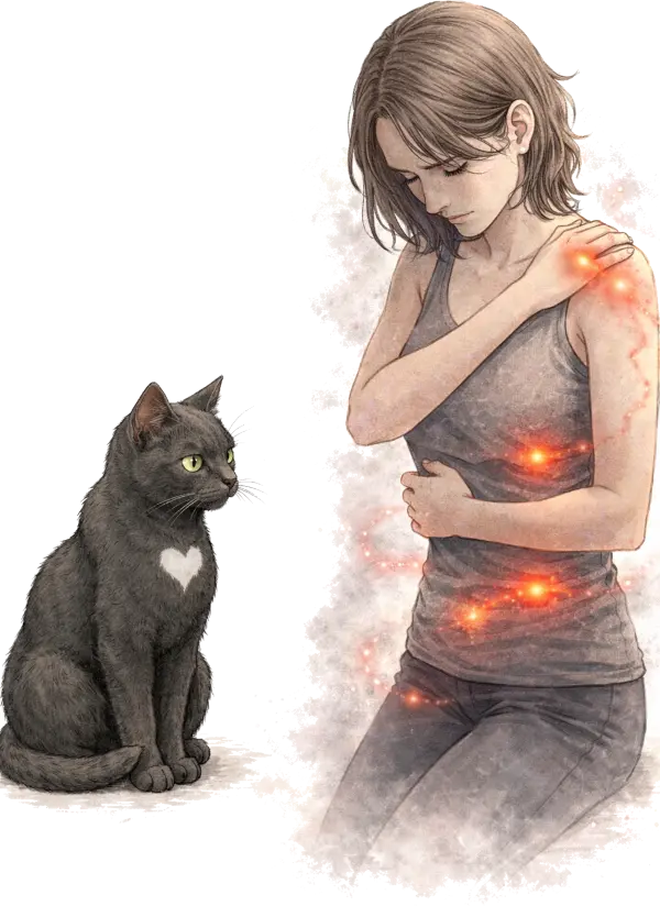 Akata observe les traumas du corps